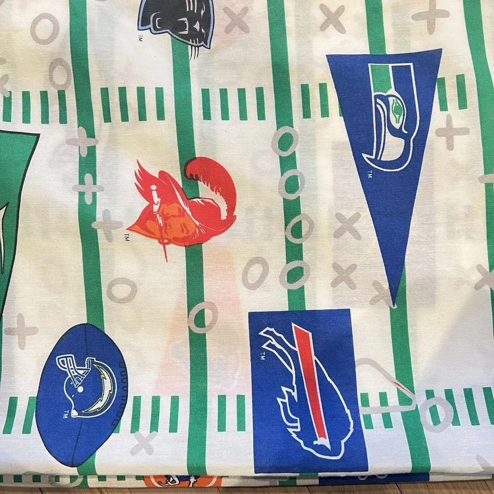 NFL Teams All Over Print Twin Flat Sheet The Bribb Company Made In USA Football‎